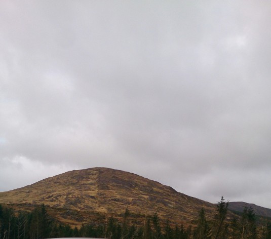 Shehy Mountains on a cloudy day